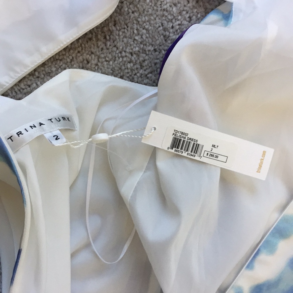 Trina Turk NWT! Watercolor Felisha Dress - Picture 9 of 12